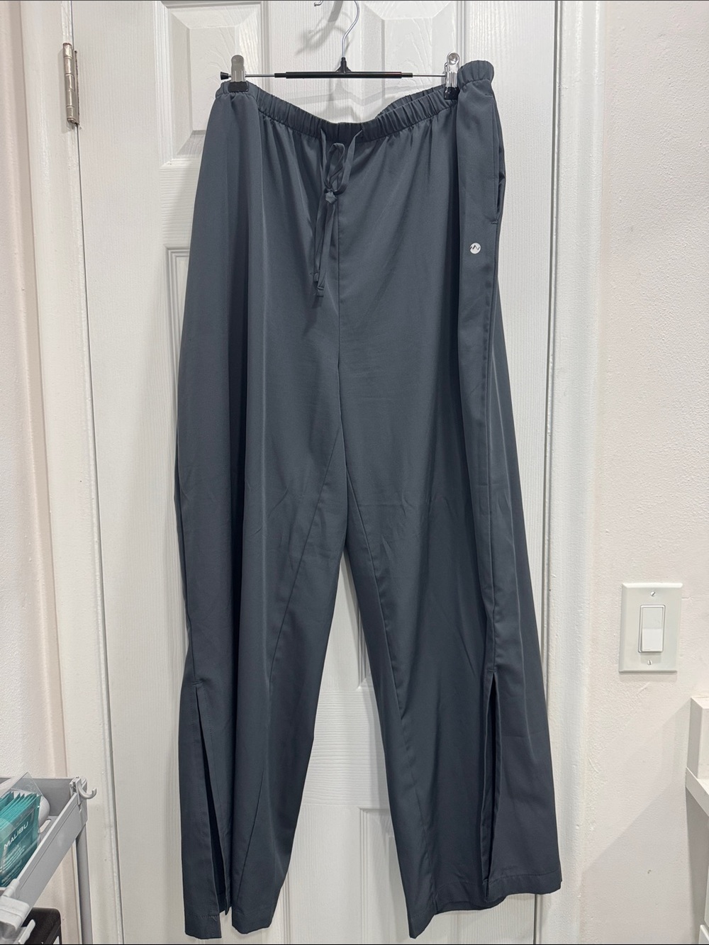 Women's Wide-Leg Beach/ Yoga Pants in Charcoal Gray